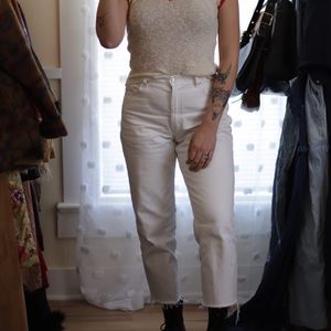Vintage 90s white Levi’s
